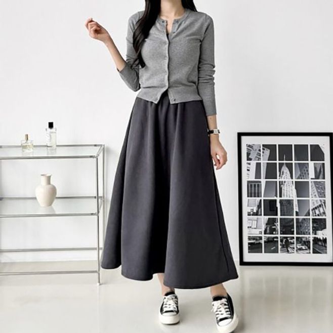 여성 코듀로이 러블리 스커트 롱치마 ATZ