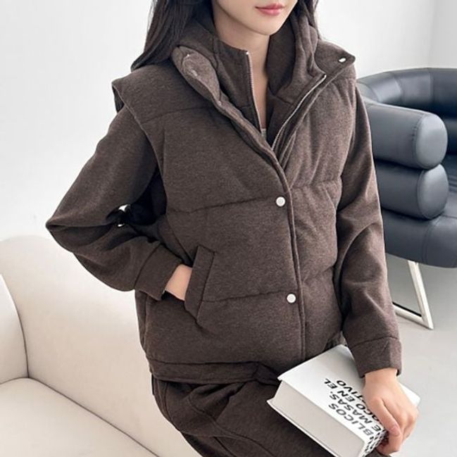 여성 폭신 데일리 겨울 패딩 조끼 ATZ