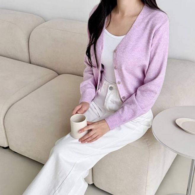 여성 베이직 데일리 모던 심플 가디건 ATZ