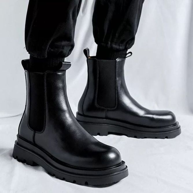 캐주얼 레더 미들부츠 ATZ