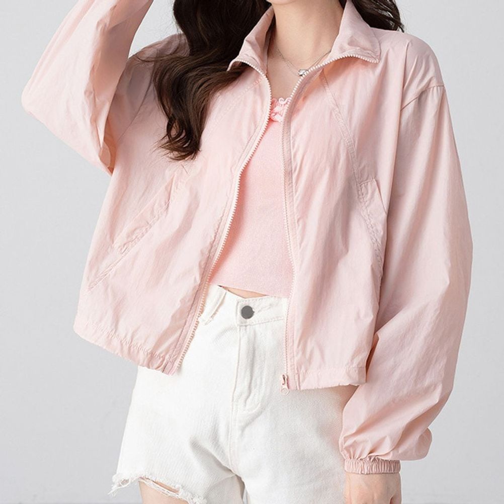 간절기 여성 심플 경량 바람막이 점퍼 ATZ