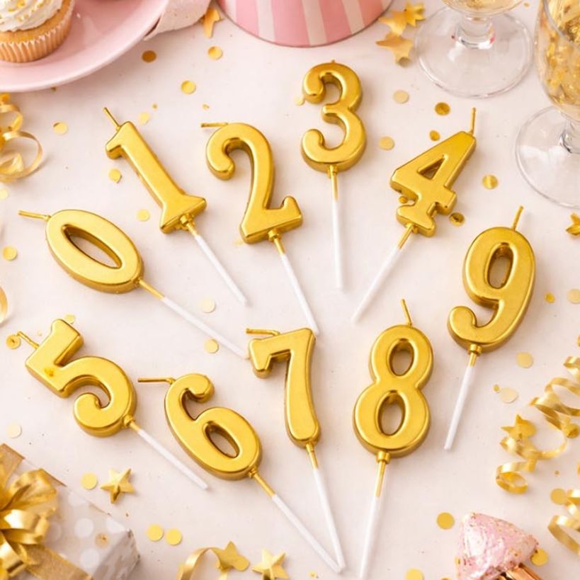 케이크 홈파티 원하는 숫자를 자유롭게 조합할 수 있는 촛불