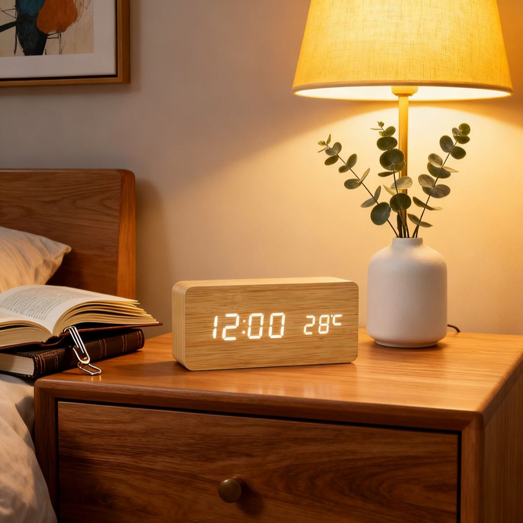 원목 탁상 시계 우드 소재 고급감 감성 홈데코