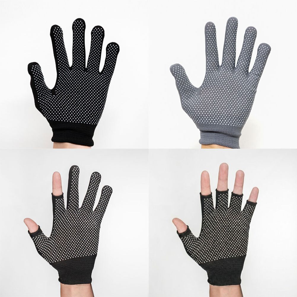 미끄럼방지 작업용 도트 장갑 나일론 3종 블랙 그레이