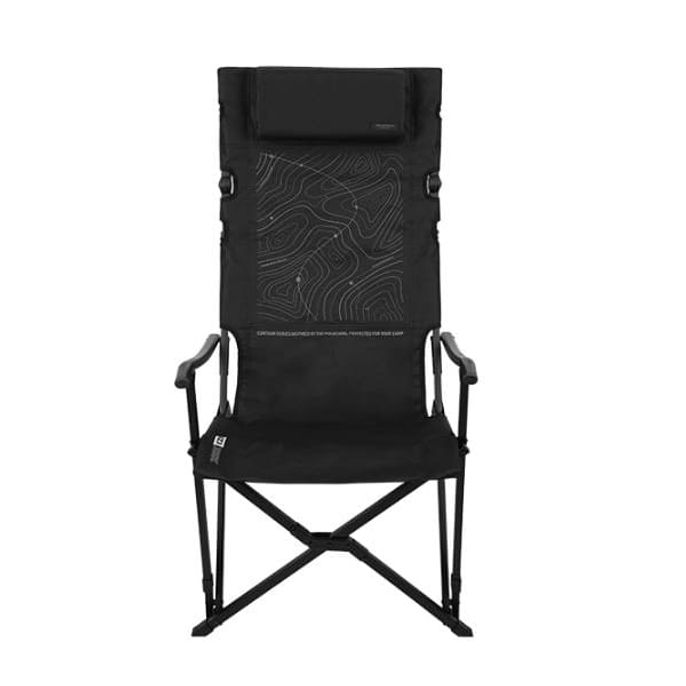 카즈미 캠핑 의자 릴렉스 체어 폴딩 낚시의자 접이식 캠핑체어 블랙