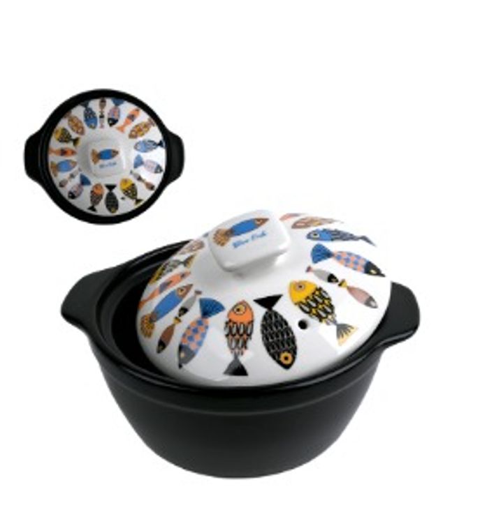 블루피쉬 국산 세라믹 뚝배기 도자기 내열냄비 - 소