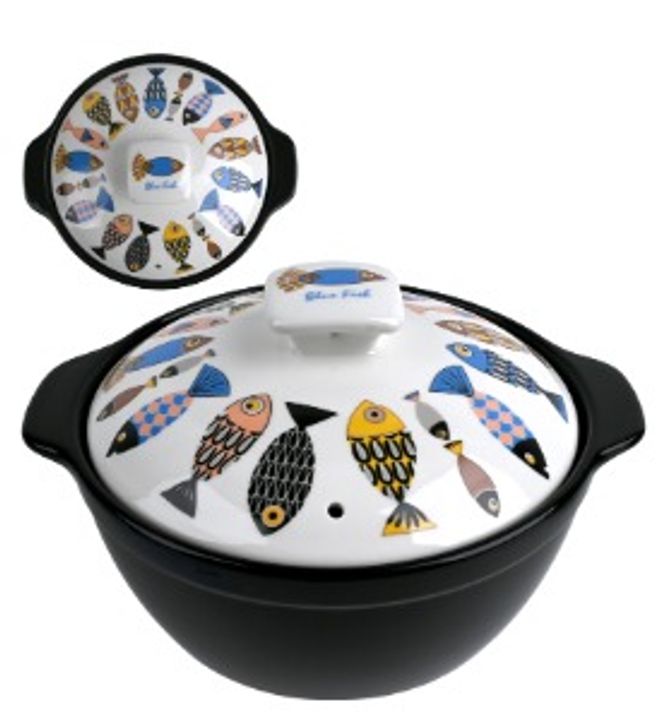 블루피쉬 국산 세라믹 뚝배기 도자기 내열냄비- 특대