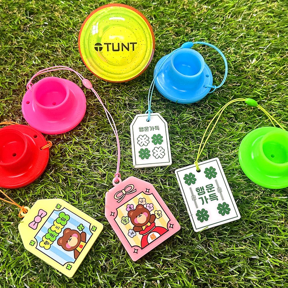 행운부적 파크골프티 티걸이포함 실리콘파크티