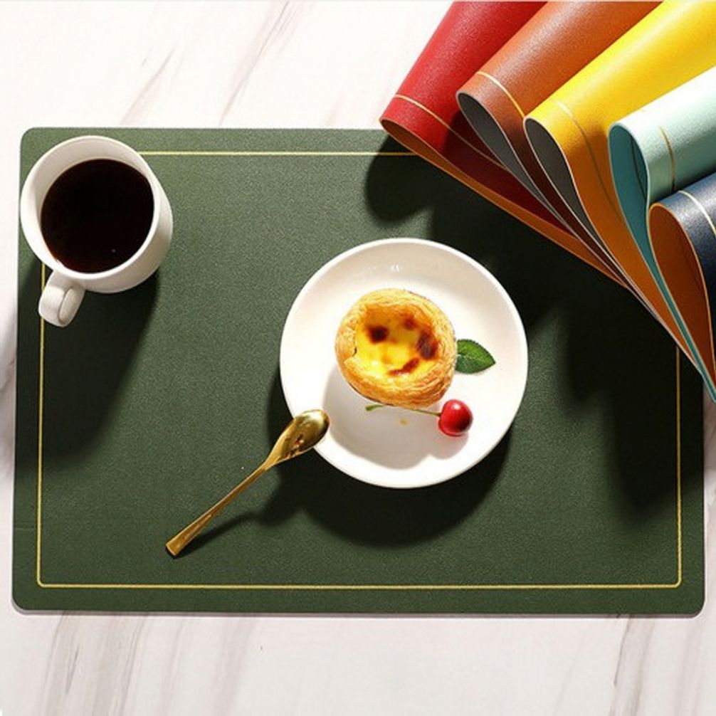 가죽 식탁매트 테이블매트 식탁깔개 방수 패드 받침대