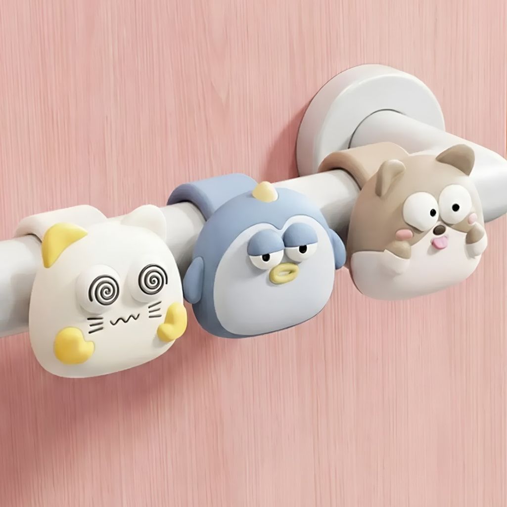 문 손잡이쿠션 방문문콕방지