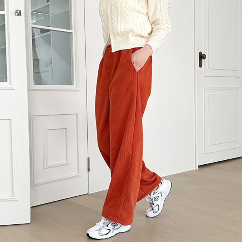 남녀공용 모던 데일리 심플 와이드팬츠