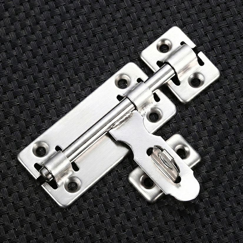 스텐 빗장 문고리 경첩 문 잠금 장치 걸이 4 나사포함