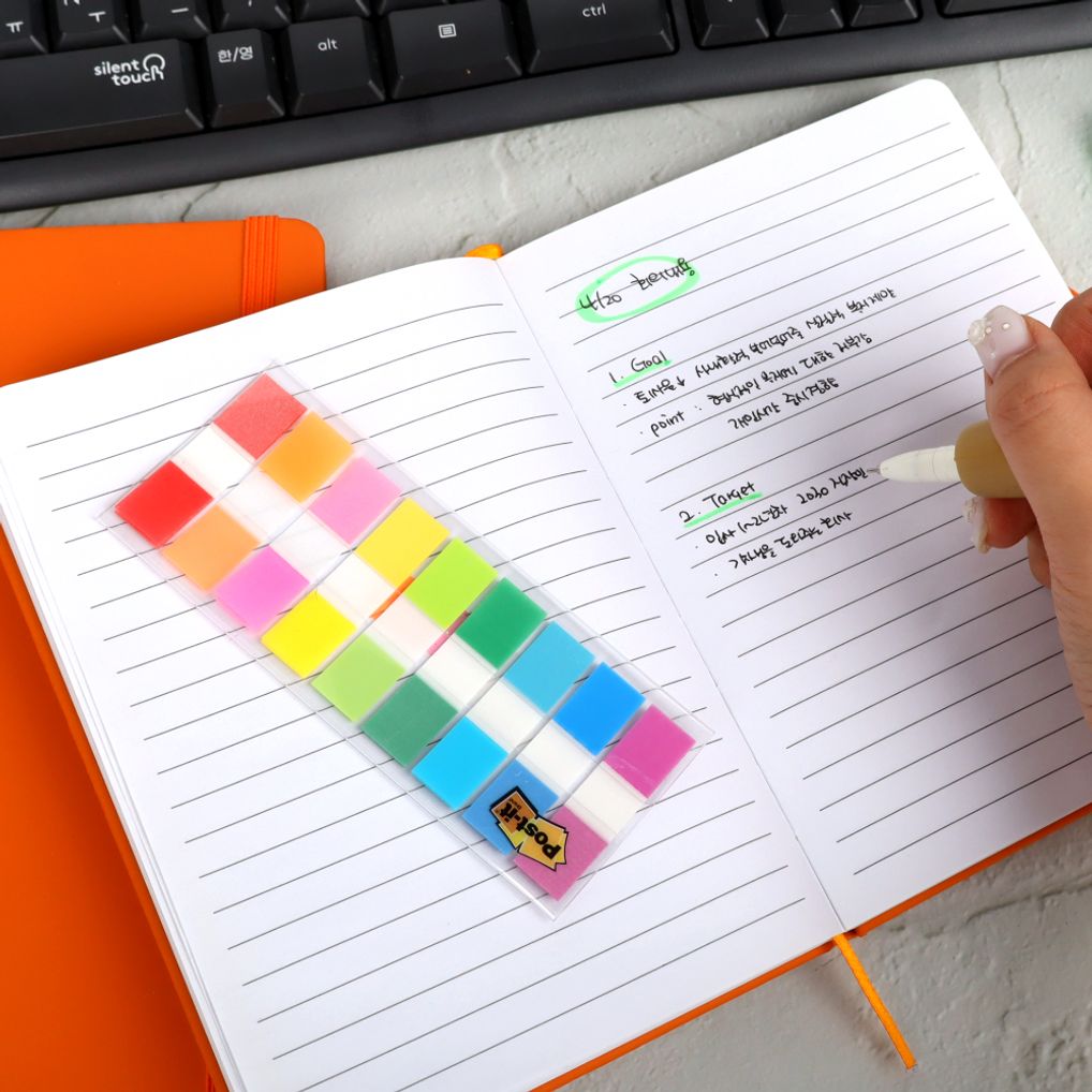 하드커버 밴드형 양장노트 B6 오렌지