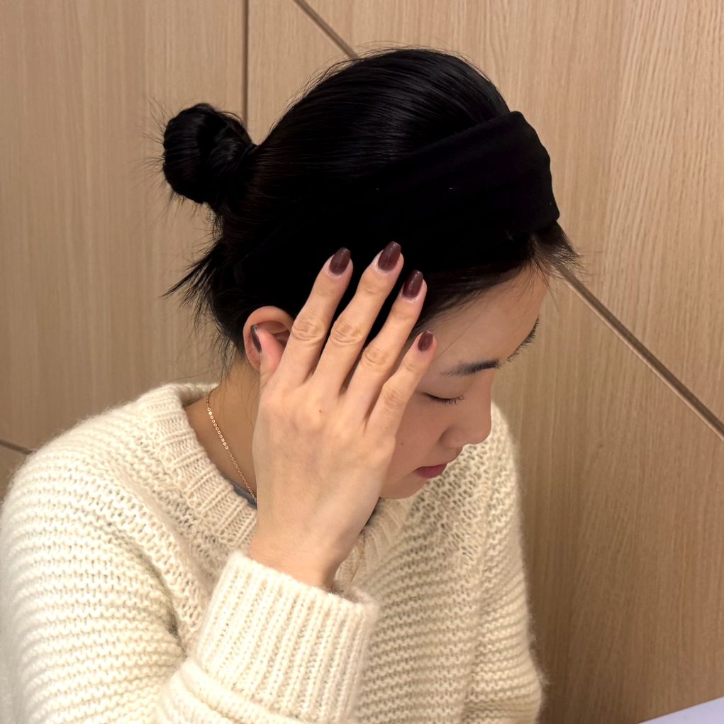 베이직 와이드 헤어밴드 머리띠 블랙