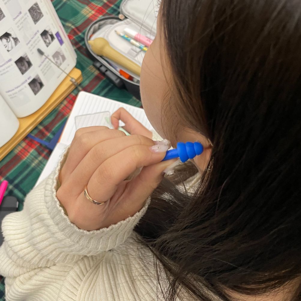 실리콘 수영 귀마개 코마개 세트 블루