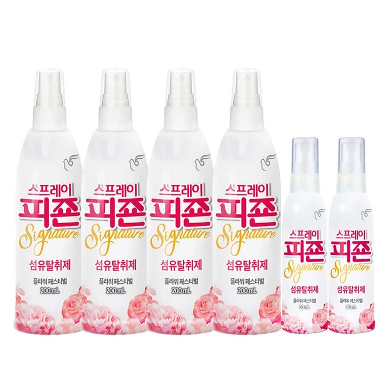 피죤 리치퍼퓸 섬유탈취제 80ml x 2 + 200ml x 4 - 플라워페스티벌