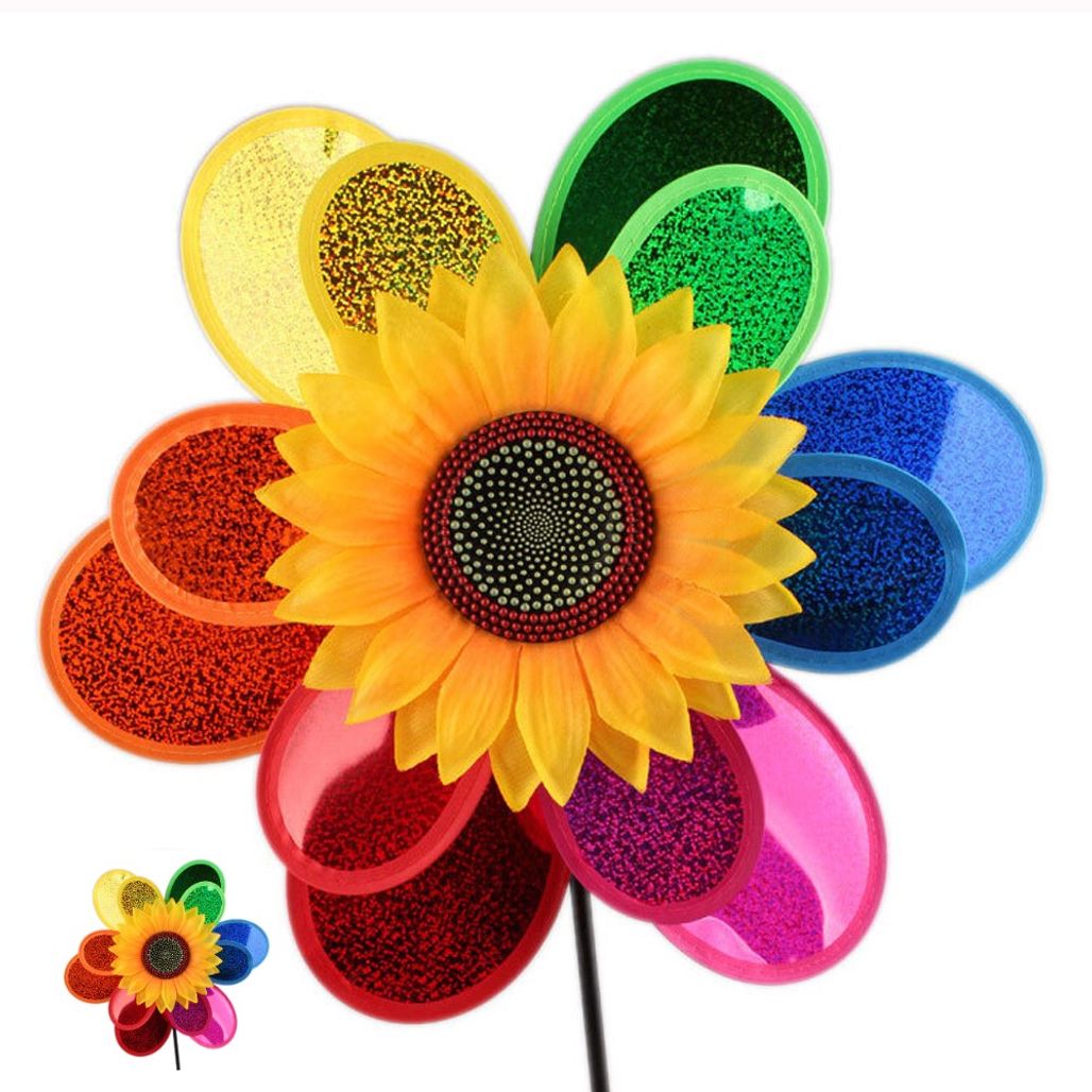 이벤트테코 부모님 생일이벤트 케이크 프로포즈용품쌍둥이 해바라기 바람개비 38cm 고급형