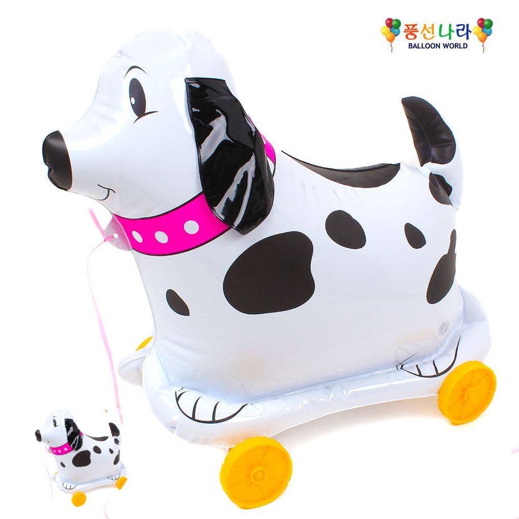 헬륨풍선 생일 파티용품 이벤트 하트 꽃다발 숫자 끌고다니는 풍선 강아지 달마시안