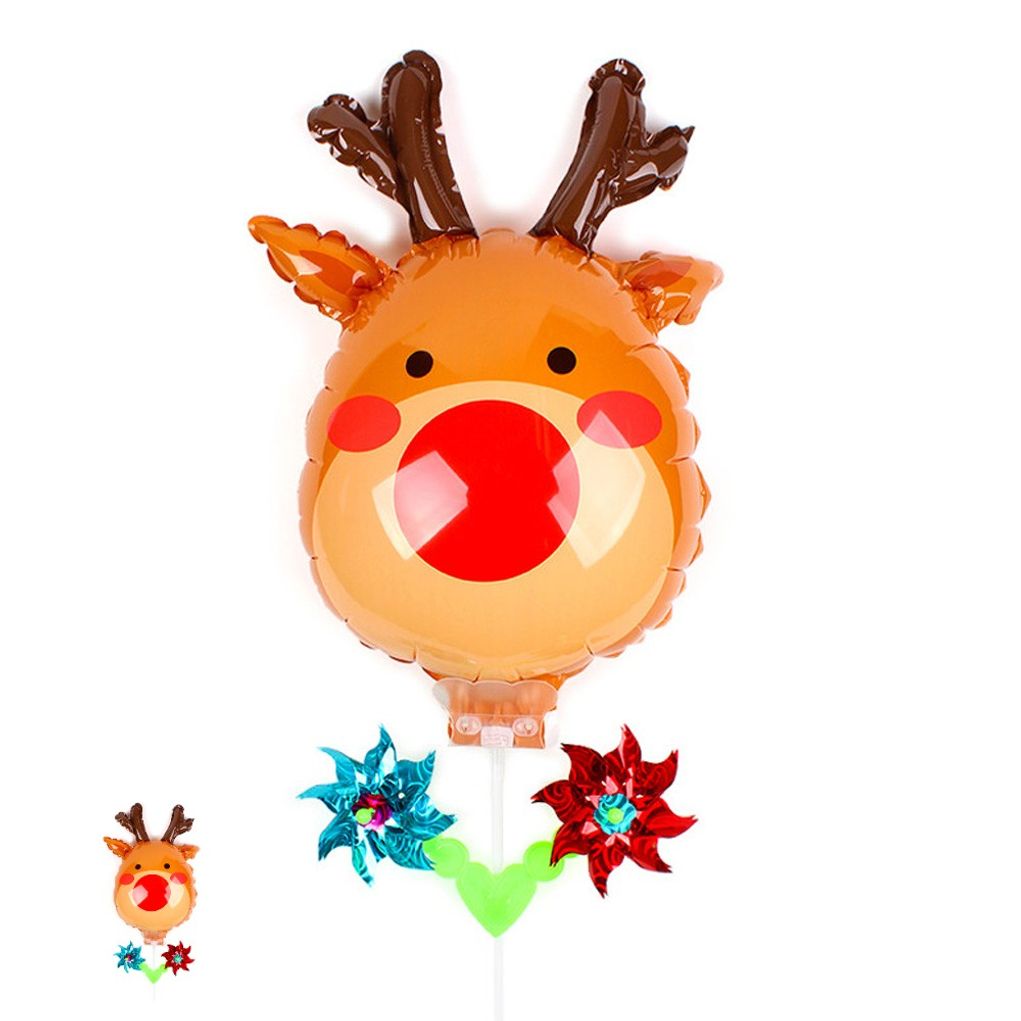 헬륨풍선 생일 파티용품 이벤트 하트 꽃다발 숫자 바람개비 풍선 크리스마스 루돌프