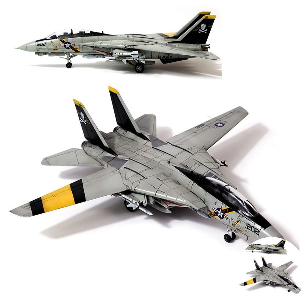 건담조립 피규어모형 캐릭터 액션 장식 소품 장식용 조립 미해군 F14A 졸리 로저스