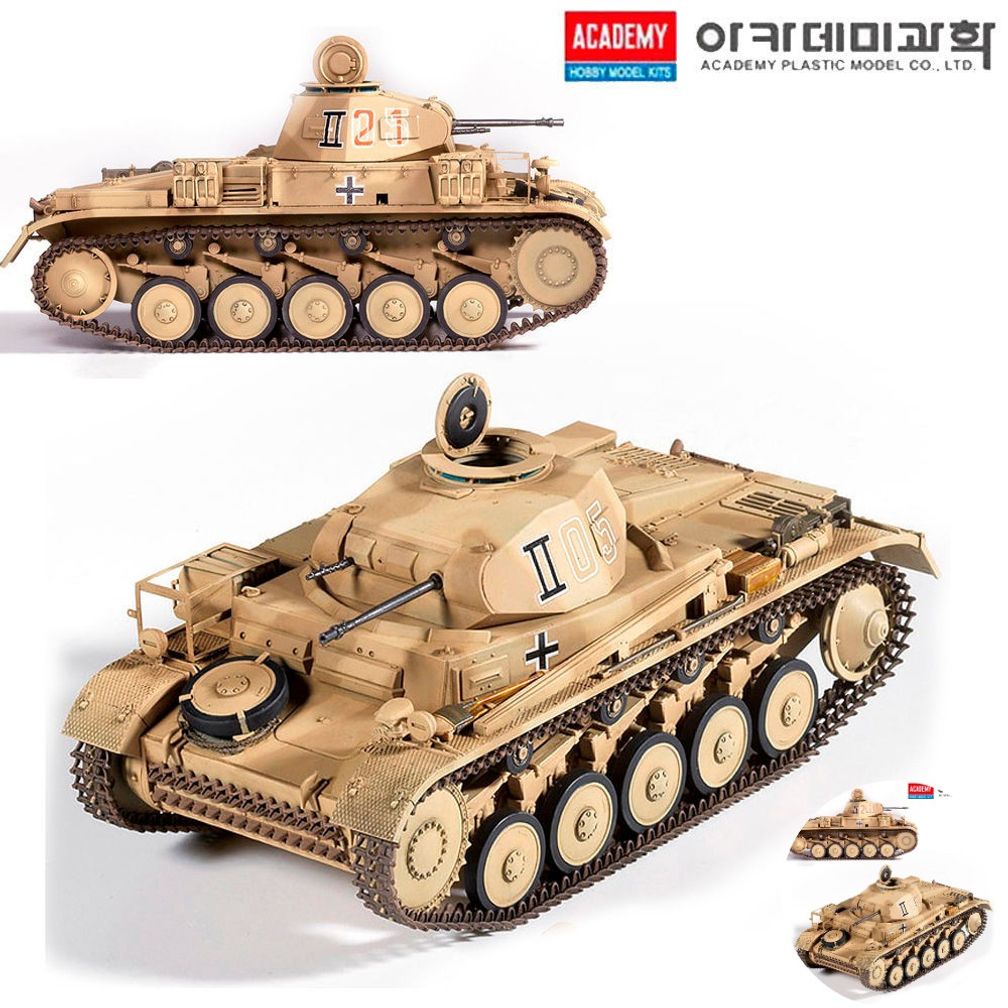 건담조립 피규어모형 캐릭터 액션 장식 소품 조립 독일2호 전차 F형 북아프리카
