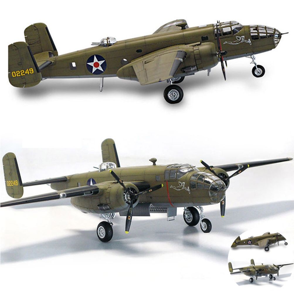 건담조립 피규어모형 캐릭터 액션 소품 장식용 조립 USAAF B25B 미드웨이 해전