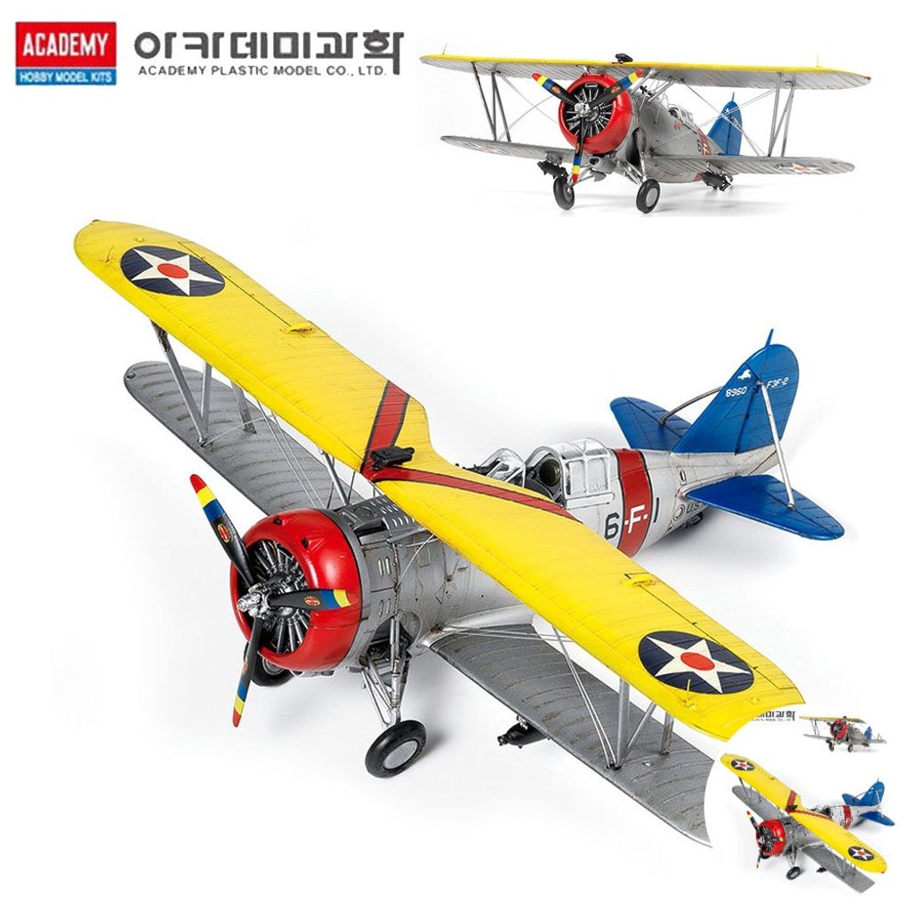 건담조립 피규어모형 캐릭터 액션 장식 소품 조립 미해군 F3F2 파이팅 식스