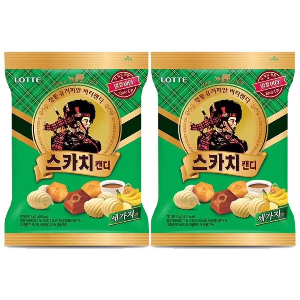 롯데 스카치캔디 세가지맛 317g x 2개