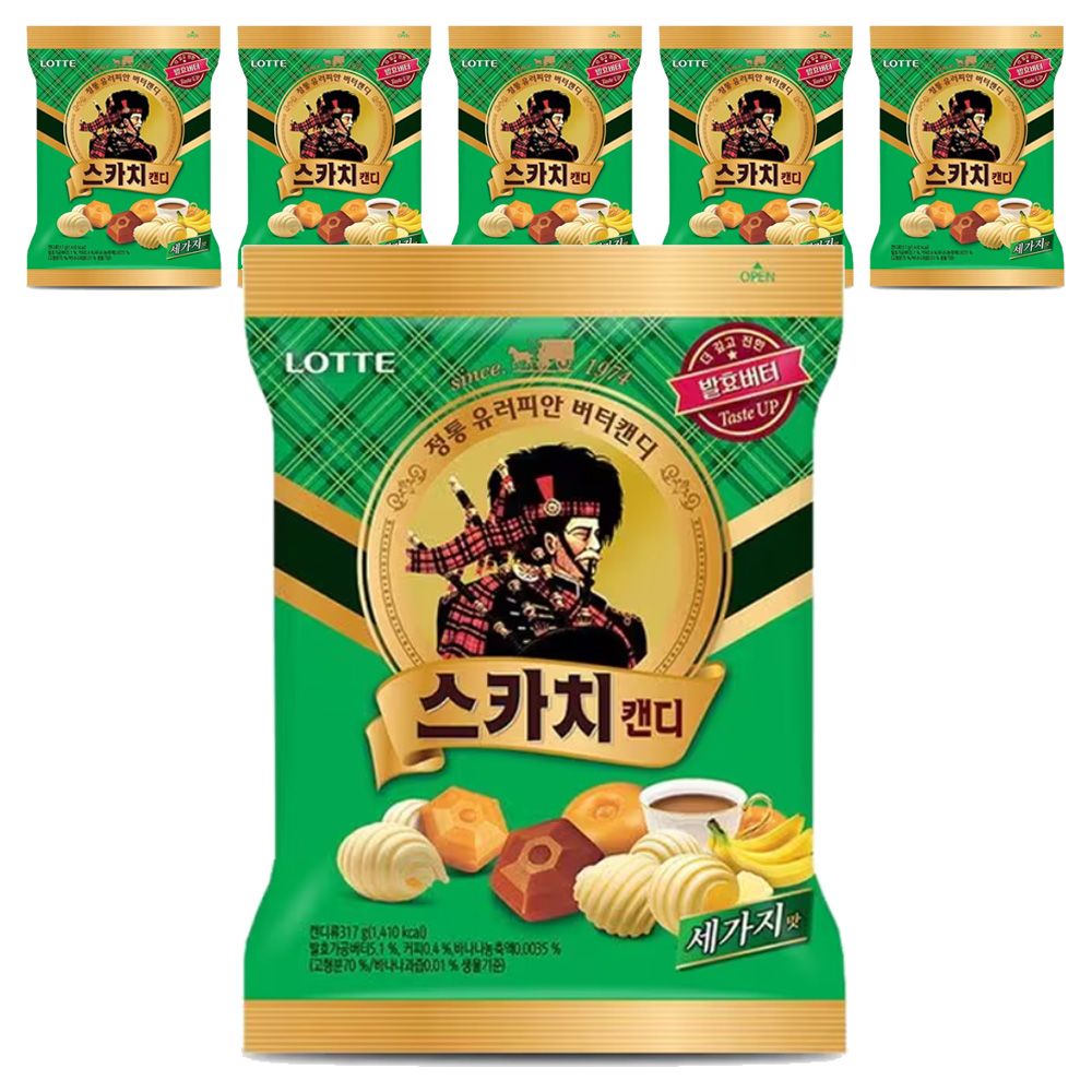 롯데 스카치캔디 세가지맛 317g x 6개