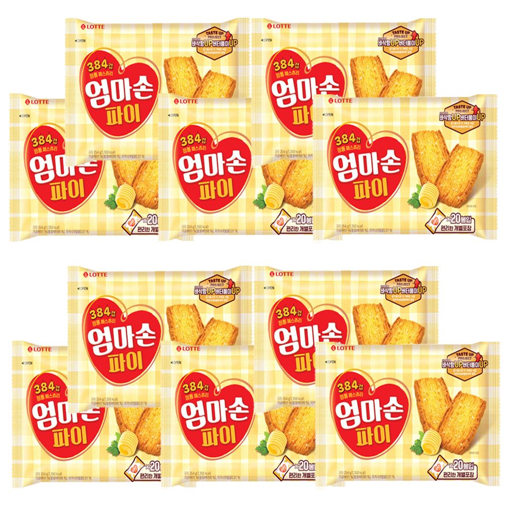 롯데 엄마손파이 254g x 10개