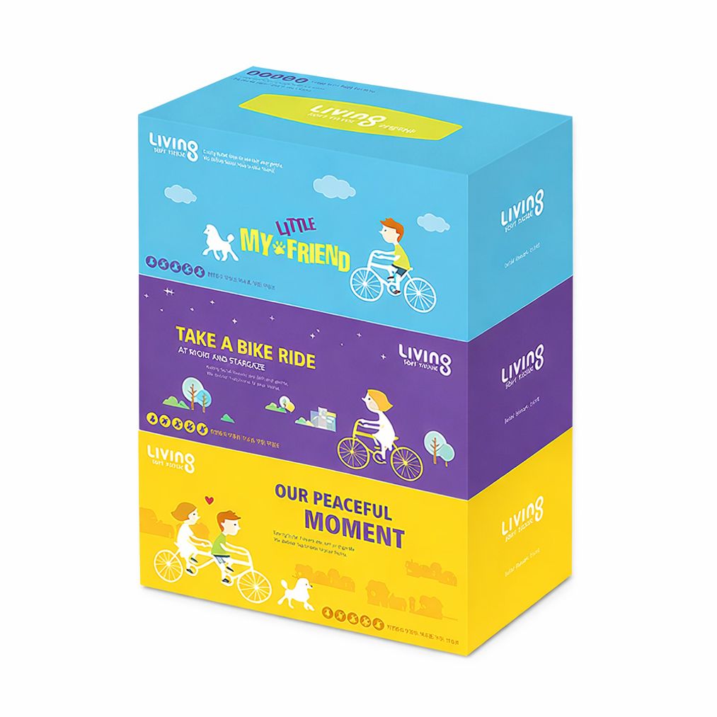 삼정펄프 리빙 각티슈 250매 2켭 3개입