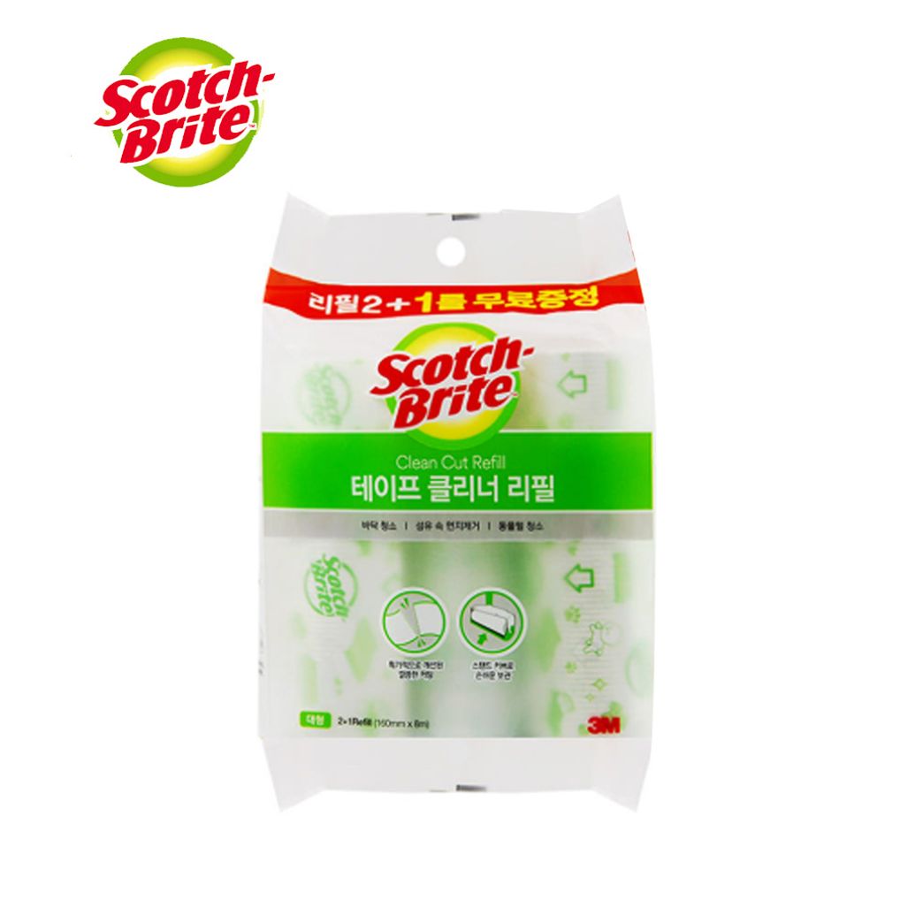 3M 스카치브라이트 테이프 클리너 대형 리필 3매입