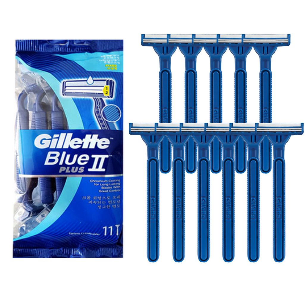 질레트 블루2 플러스 일회용면도기 10+1