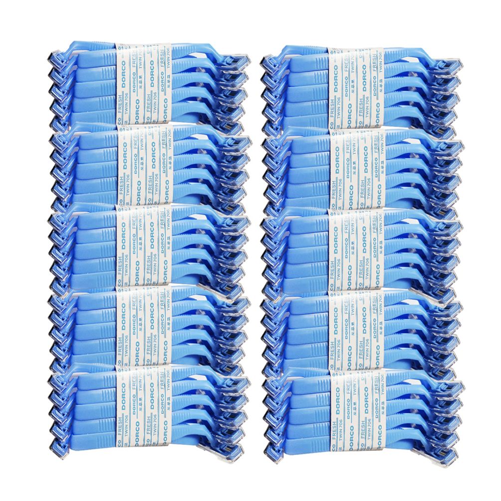 도루코 프레쉬 트윈706 일회용면도기 100개입