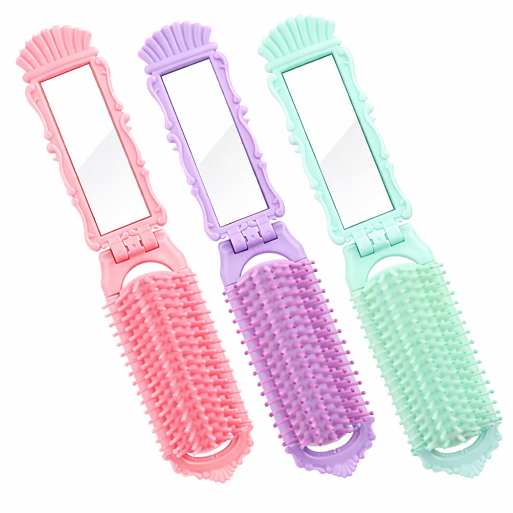 엔틱 손거울 일체형 휴대용 거울빗 세트