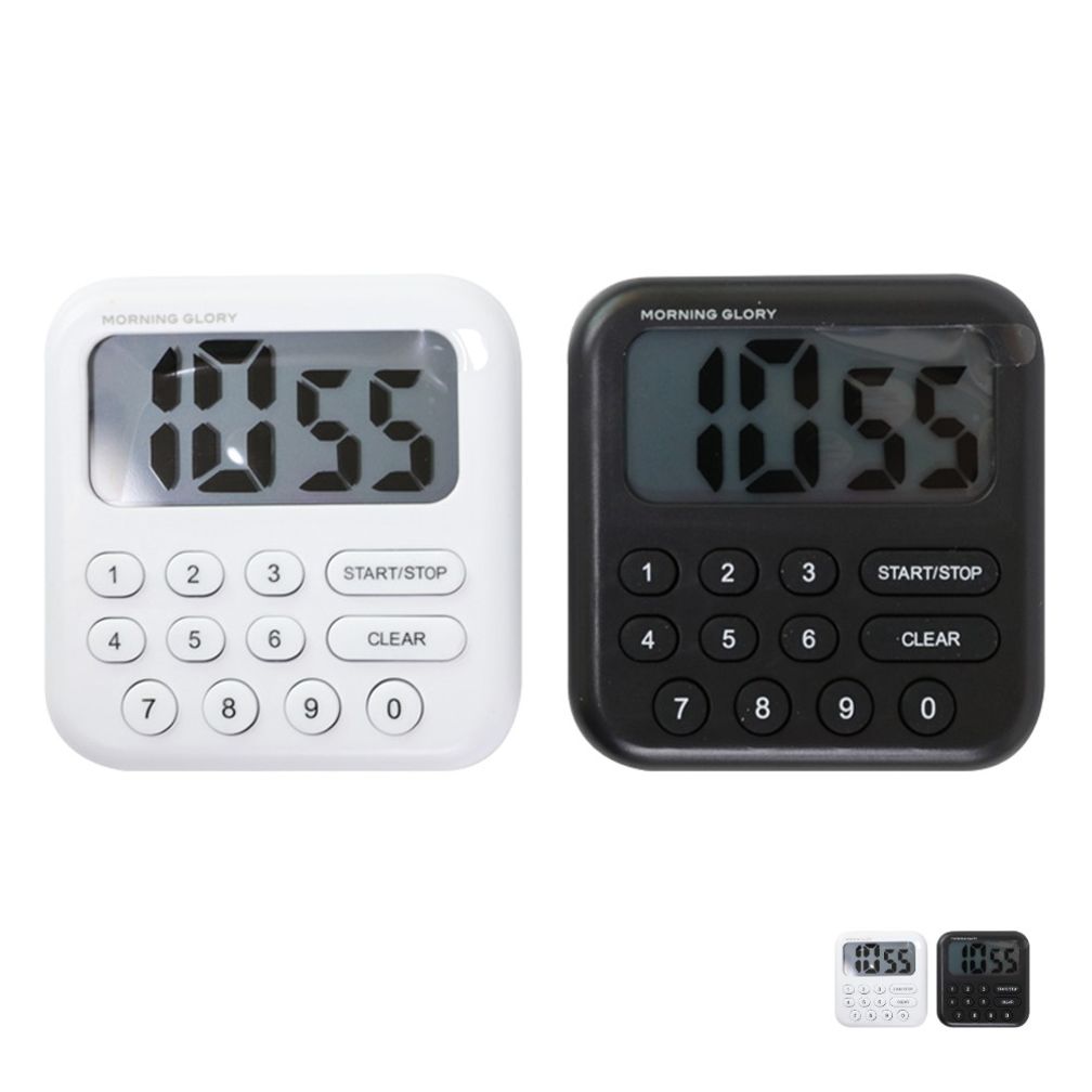 타임워치 핑거 전자스톱 스포츠 공부시계 수험생 학습 스톱워치 비움 숫자 패드 랜덤1개