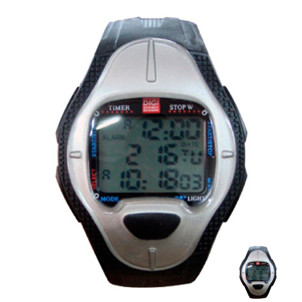 타임워치 전자스톱 스포츠 학습 스톱워치 심판용 손목시계 그레이블랙 타이머 초시계