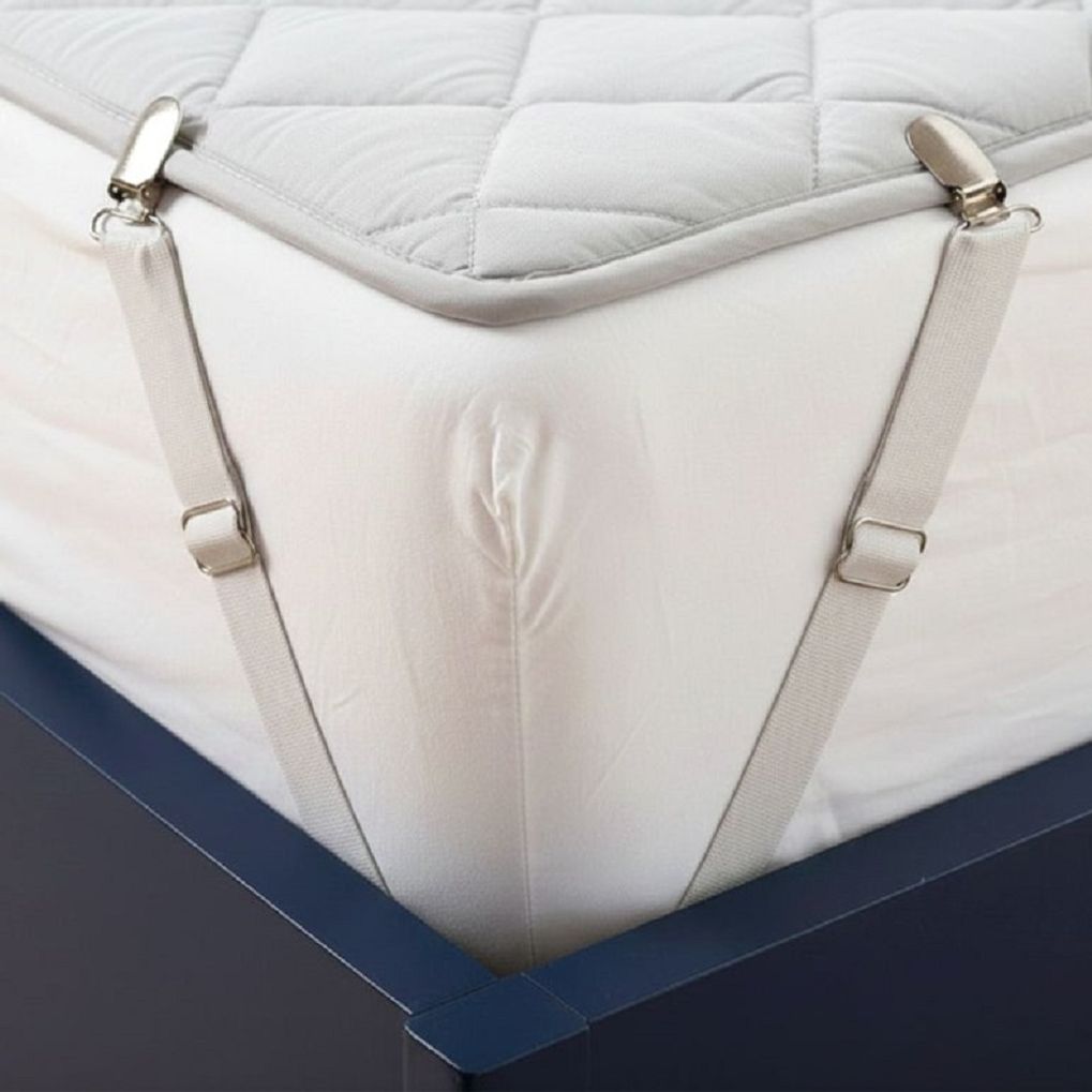 침대 밀림방지 고정 스트랩 논슬립패드형 2P 1SET