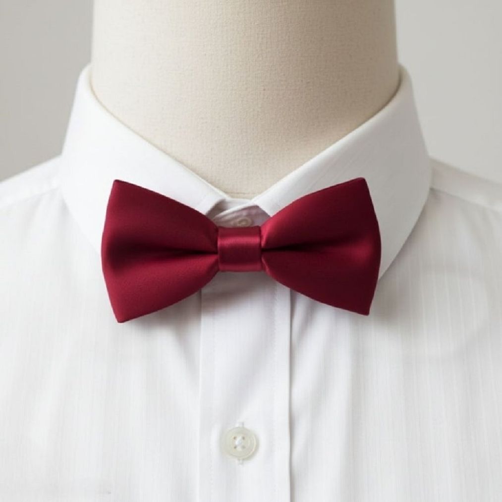 나비넥타이 소형 버건디