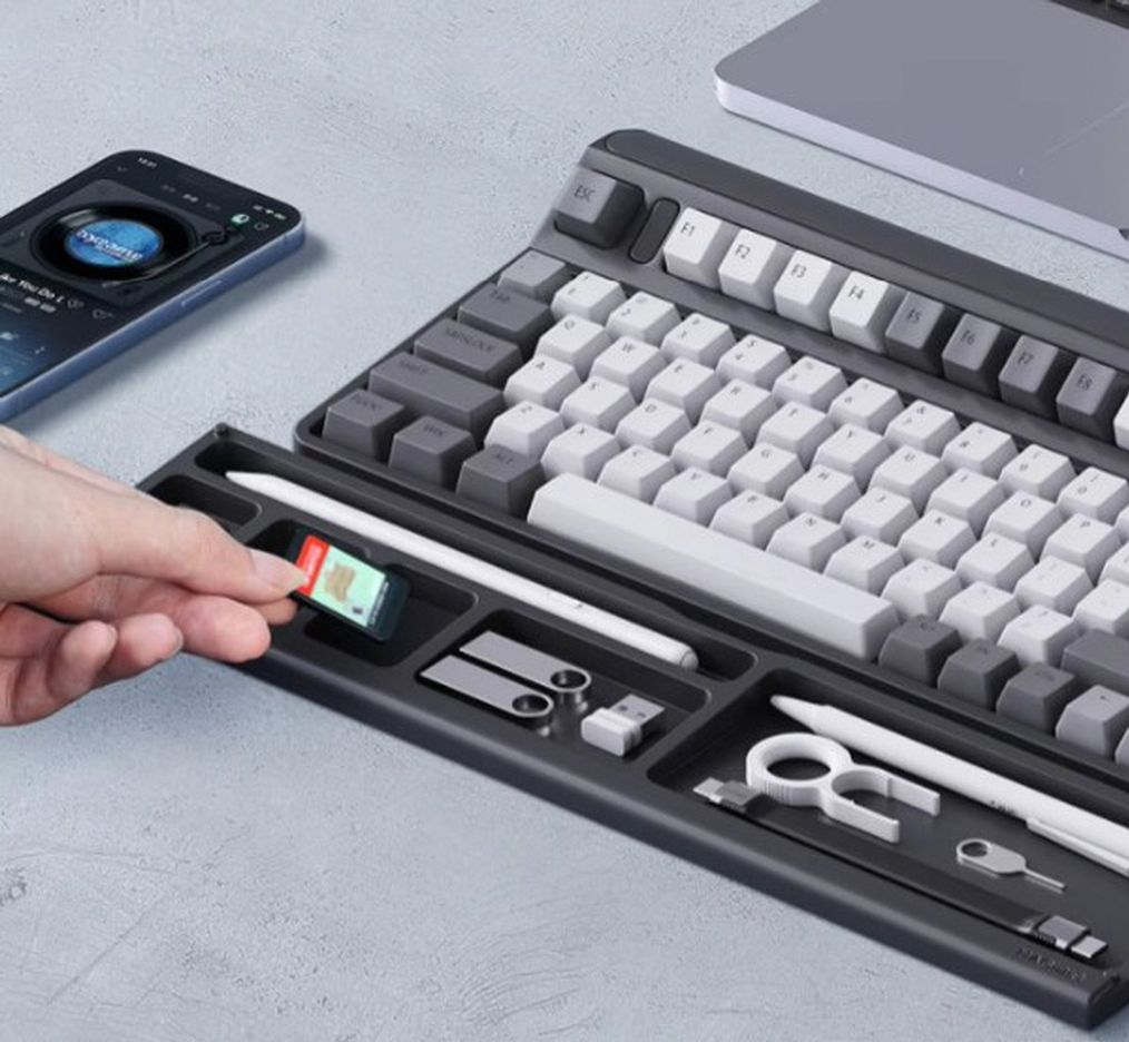 키보드 팜레스트 수납 보관함